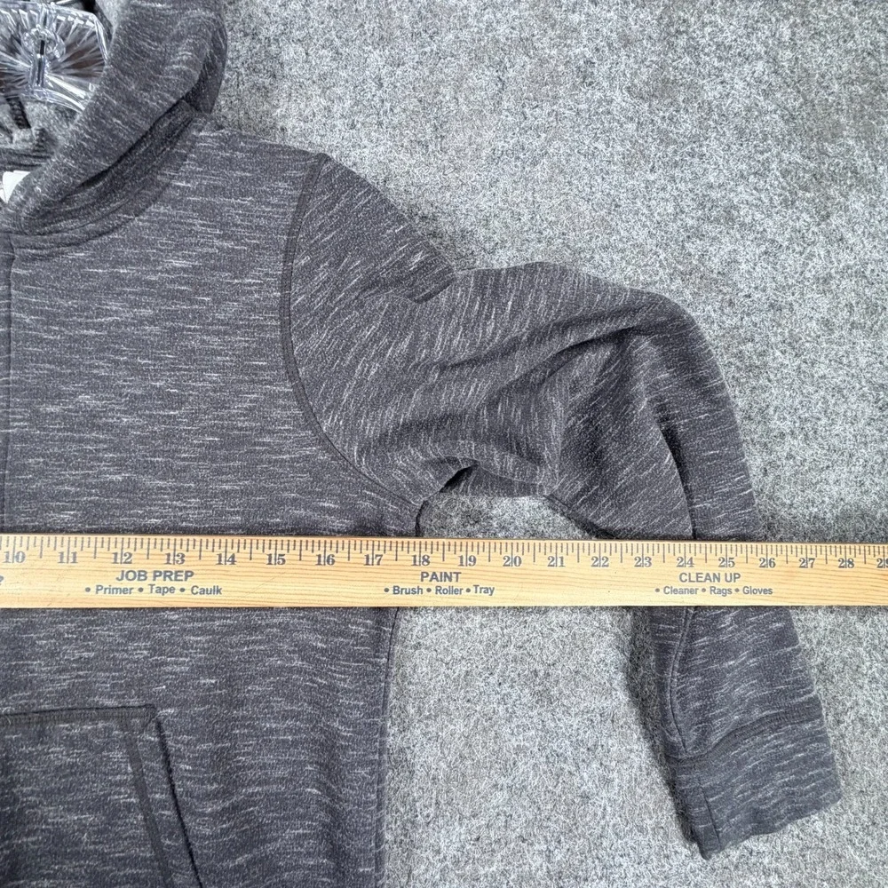 Head Hoodie Youth Large Heather Gray Rayon Stretch Fleece Lined Outdoor Full Zip